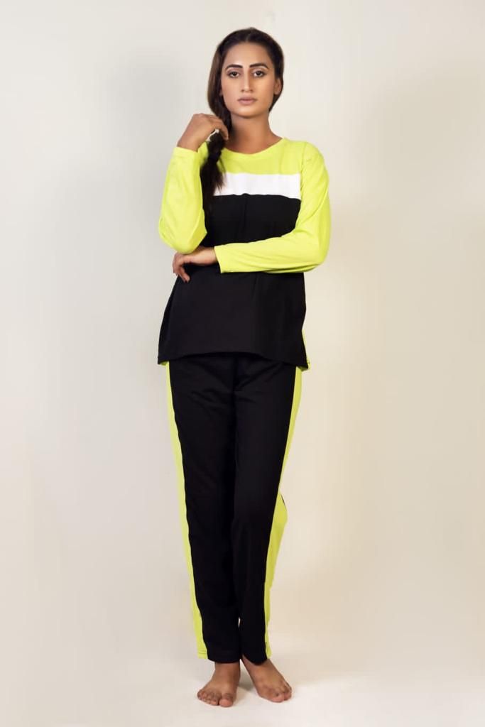 Green Panel Gym Suit For Women - Oshi.pk - Buy & Sell Online
