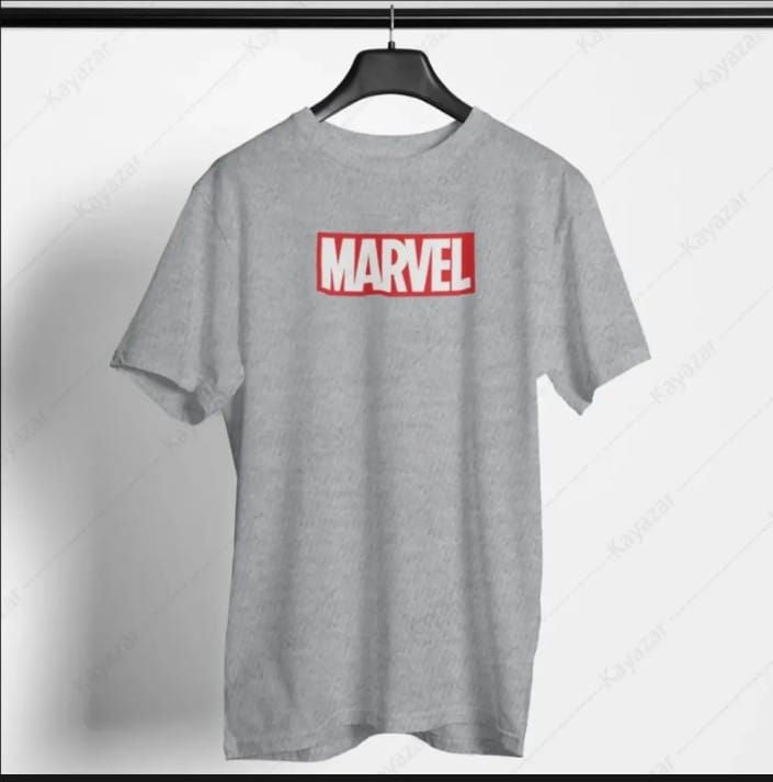 Grey T Shirt for men MARVEL Summer collection in stylish printed round neck half sleeves - Oshi.pk - Buy & Sell Online