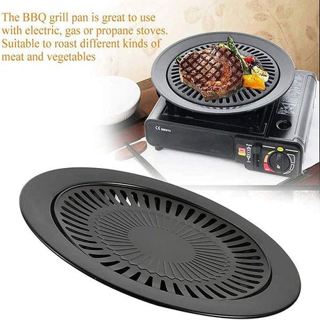 Grill Pan Smokeless Stove 12.5 inch with Removable Plate Electric Gas Stoves - Oshi.pk - Buy & Sell Online