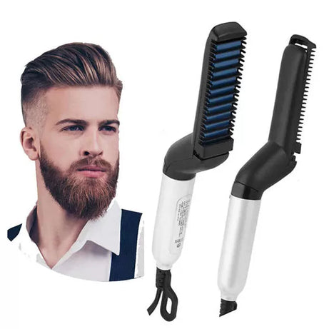 Hair And Beard Straightener Modelling Comb Ceramic-Iron Beard Comb - Oshi.pk - Buy & Sell Online