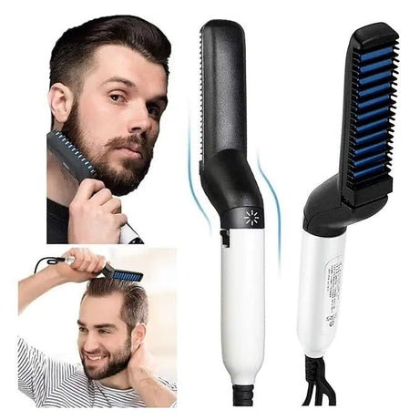Hair And Beard Straightener Modelling Comb Ceramic-Iron Beard Comb - Oshi.pk - Buy & Sell Online