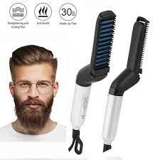 Hair And Beard Straightener Modelling Comb Ceramic-Iron Beard Comb - Oshi.pk - Buy & Sell Online
