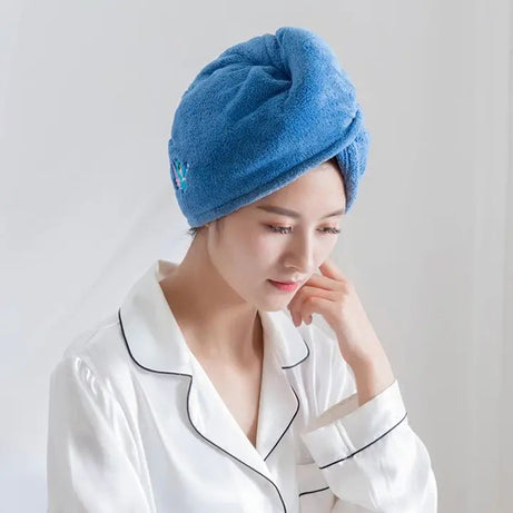 Hair Dryer Cap Towel, Hair Wrap Towel, Bath Cap, Shower Turban, Quick Dryer Towel for Long Short Curly and Straight Hair, Turbie Twist Hair Wrap Towel - Oshi.pk - Buy & Sell Online