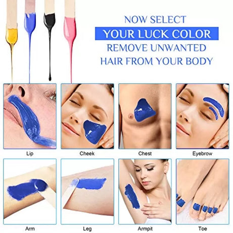 Hair Removing Hard Beans Wax Painless Beauty Wax Bean Body Hair Removal Wax Beads for All Skins Wax Beans for Face Body Legs 100g - Oshi.pk - Buy & Sell Online