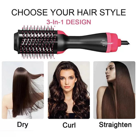 Hair Straightener Brush 4 In 1 Hot Air Comb Hair Straightener Comb Hairstyle Tools Curler Hairdryer Brush Electric Smoothing Or Curling Hair Styling S