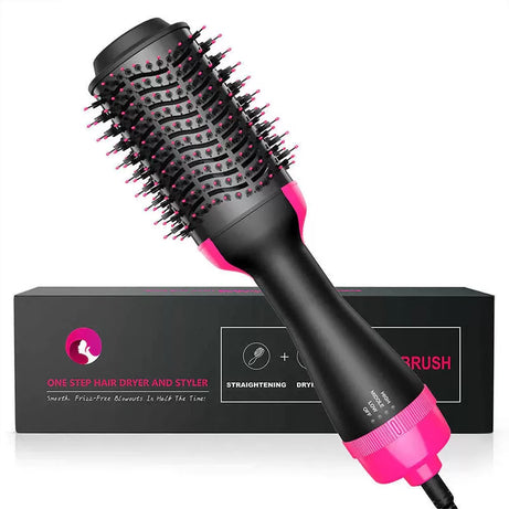 Hair Straightener Brush 4 In 1 Hot Air Comb Hair Straightener Comb Hairstyle Tools Curler Hairdryer Brush Electric Smoothing Or Curling Hair Styling S