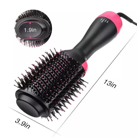 Hair Straightener Brush 4 In 1 Hot Air Comb Hair Straightener Comb Hairstyle Tools Curler Hairdryer Brush Electric Smoothing Or Curling Hair Styling S
