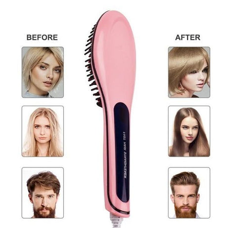 Hair Straightener Brush Fast Straightening Electric Hair Comb - Oshi.pk - Buy & Sell Online