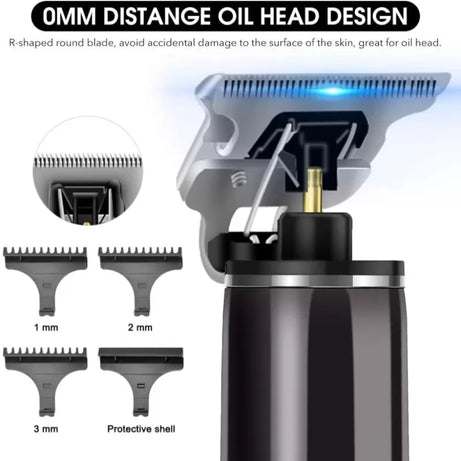 Hair Trimmer for Men, Cordless Beard Trimmer for Men, Electric T Blade Liners Outline Edgers Shaver 0mm Bald Zero Hair Cutting Machine - Oshi.pk - Buy & Sell Online
