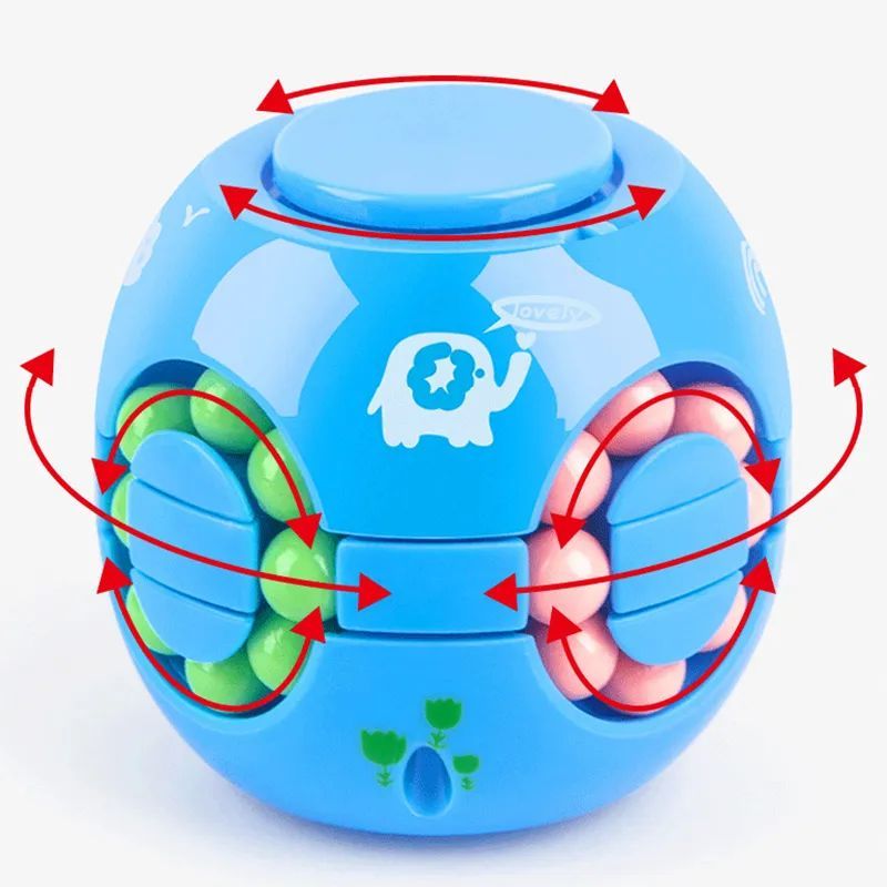 Hamburger Bean Magic Cube Toy Children's Puzzle Fidget Spinner Students Stress Reliever Magic Bean - Oshi.pk - Buy & Sell Online