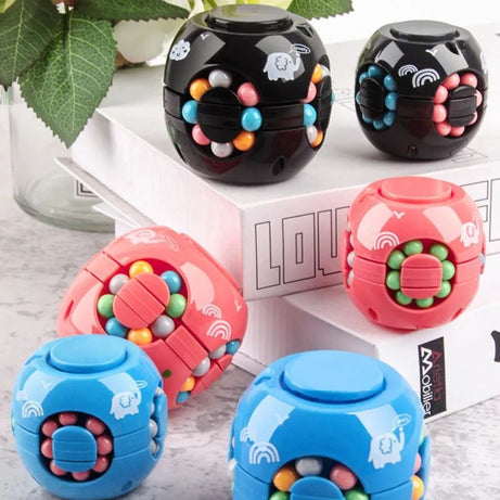 Hamburger Bean Magic Cube Toy Children's Puzzle Fidget Spinner Students Stress Reliever Magic Bean - Oshi.pk - Buy & Sell Online