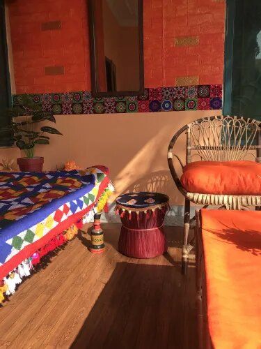 Hand Made Mudda, Nature's Comfort: Eco-Friendly Bamboo Mudda Chair - Mudda Sitting Stool For Indoor/Outdoor | Available In Different Colours Tradition - Oshi.pk - Buy & Sell Online