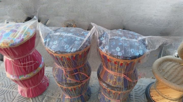 Hand Made Mudda, Nature's Comfort: Eco-Friendly Bamboo Mudda Chair - Mudda Sitting Stool For Indoor/Outdoor | Available In Different Colours Tradition - Oshi.pk - Buy & Sell Online