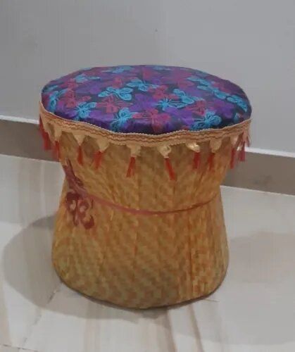 Hand Made Mudda, Nature's Comfort: Eco-Friendly Bamboo Mudda Chair - Mudda Sitting Stool For Indoor/Outdoor | Available In Different Colours Tradition - Oshi.pk - Buy & Sell Online