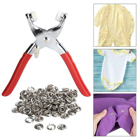 Hand Pliers Press Kit Stainless Steel Fasteners Set Craft Sewing Hand Tool - Oshi.pk - Buy & Sell Online