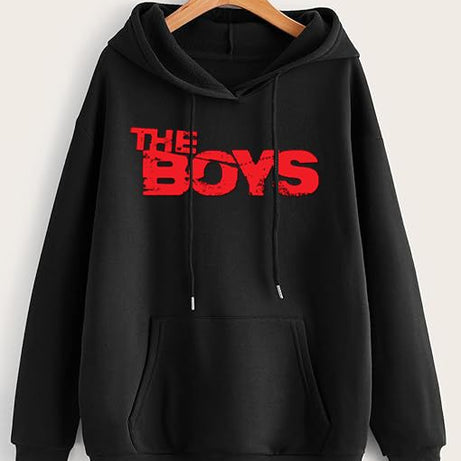 THE BOYS Hoodies For Men & Boy Printed Kangaroo Pocket Drawstring Pullovers Clothing Long Sleeves Export Quality Winter Wear