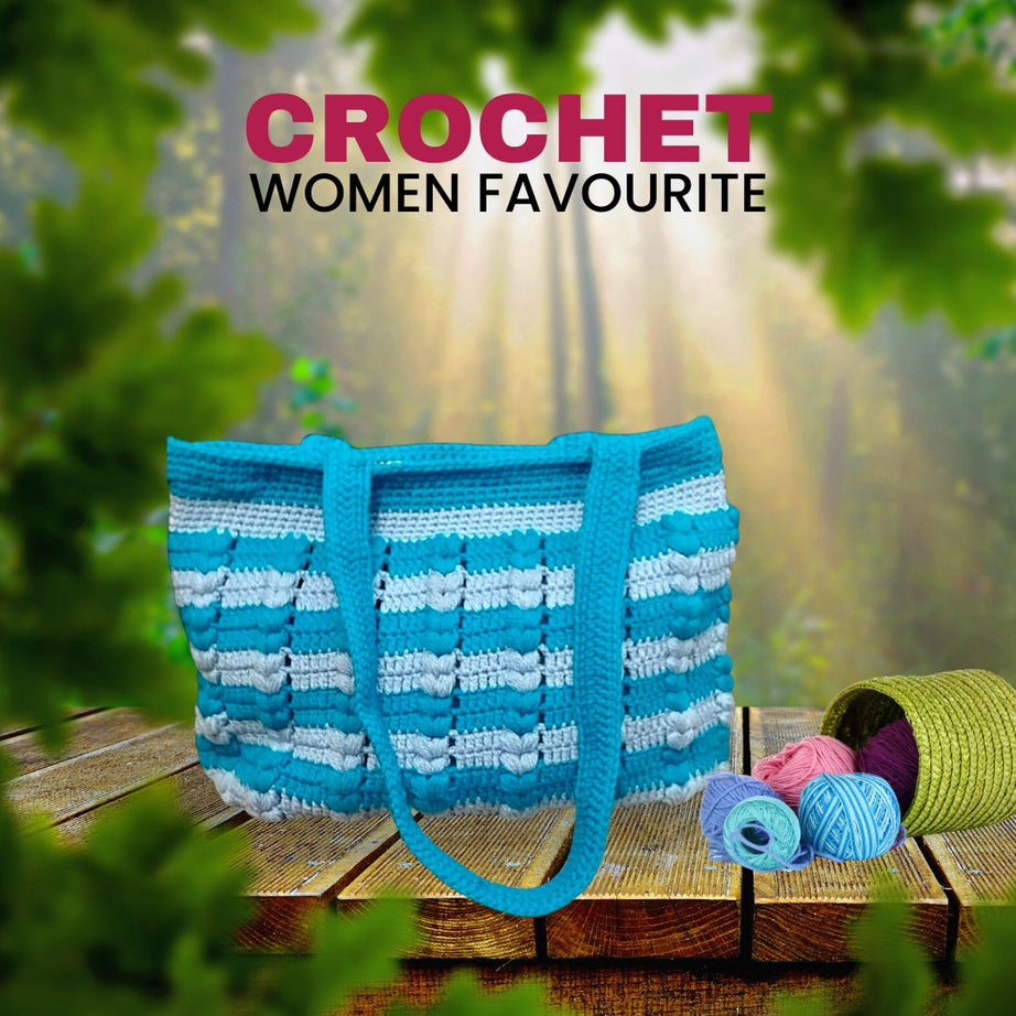 Handcrafted Crochet Bags for Women with Striking Line : Handmade Crochet Bags for Women - Oshi.pk - Buy & Sell Online