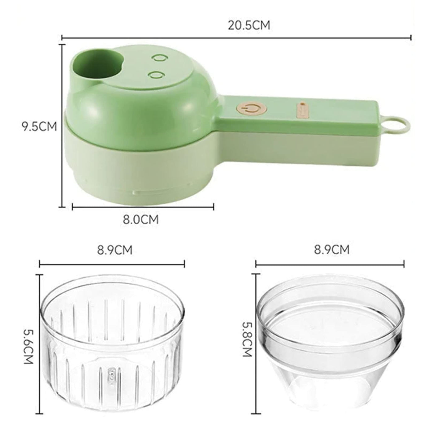 Handheld Electric Chopper Vegetable Cutter Set Food Chopper Multifunction