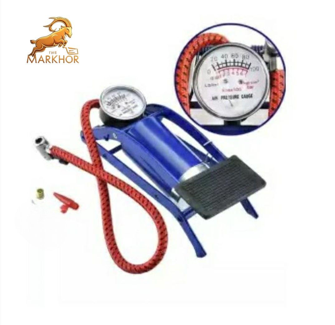 Handheld Pump with Portable Foot Pump Small Foot Pump Compressor for Car Bike Bicycle Foot Air Pump for Car Motorbike Cycle Foot Air - Oshi.pk - Buy & Sell Online