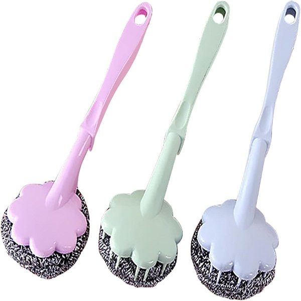 Handle Steel Wire Ball Brush Multipurpose Cleaning Brush