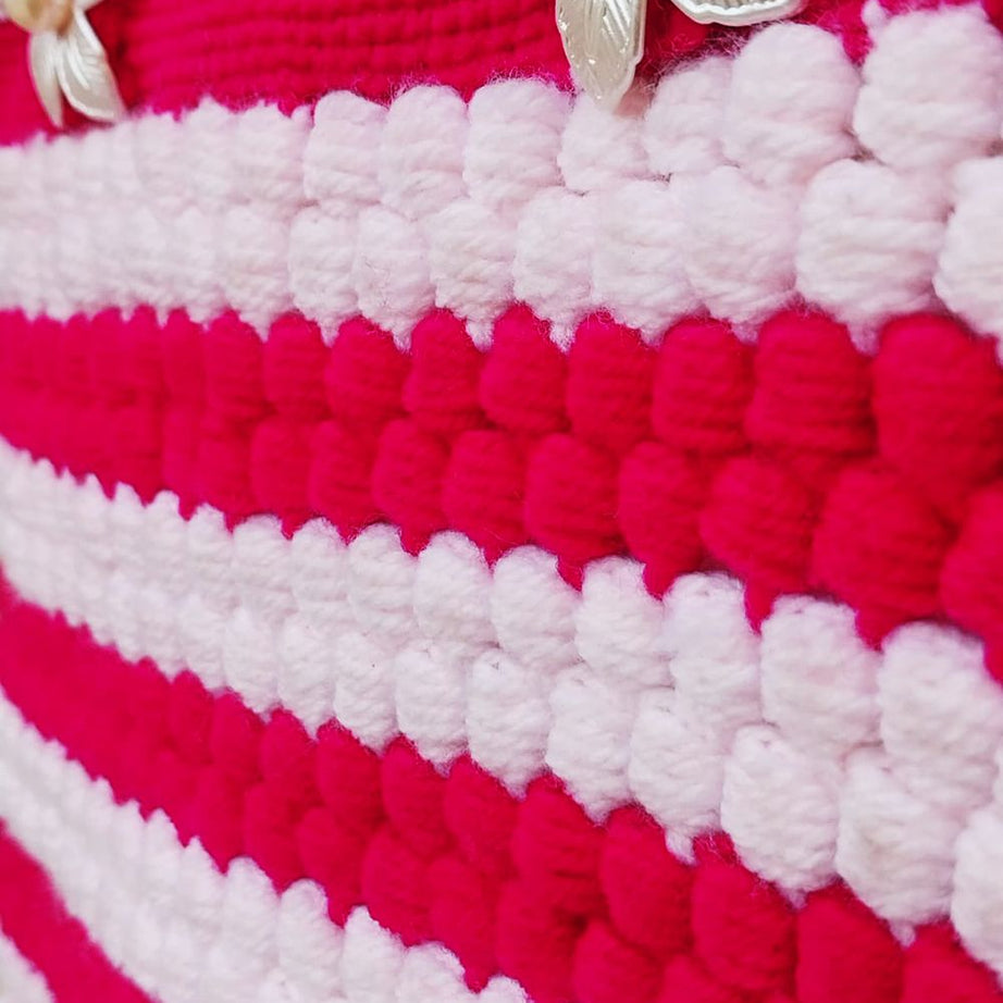 Handmade Crochet Bag For Women - Ladies Crochet Handbag, Stylish & Elegant Crochet Bag For Girls - Oshi.pk - Buy & Sell Online