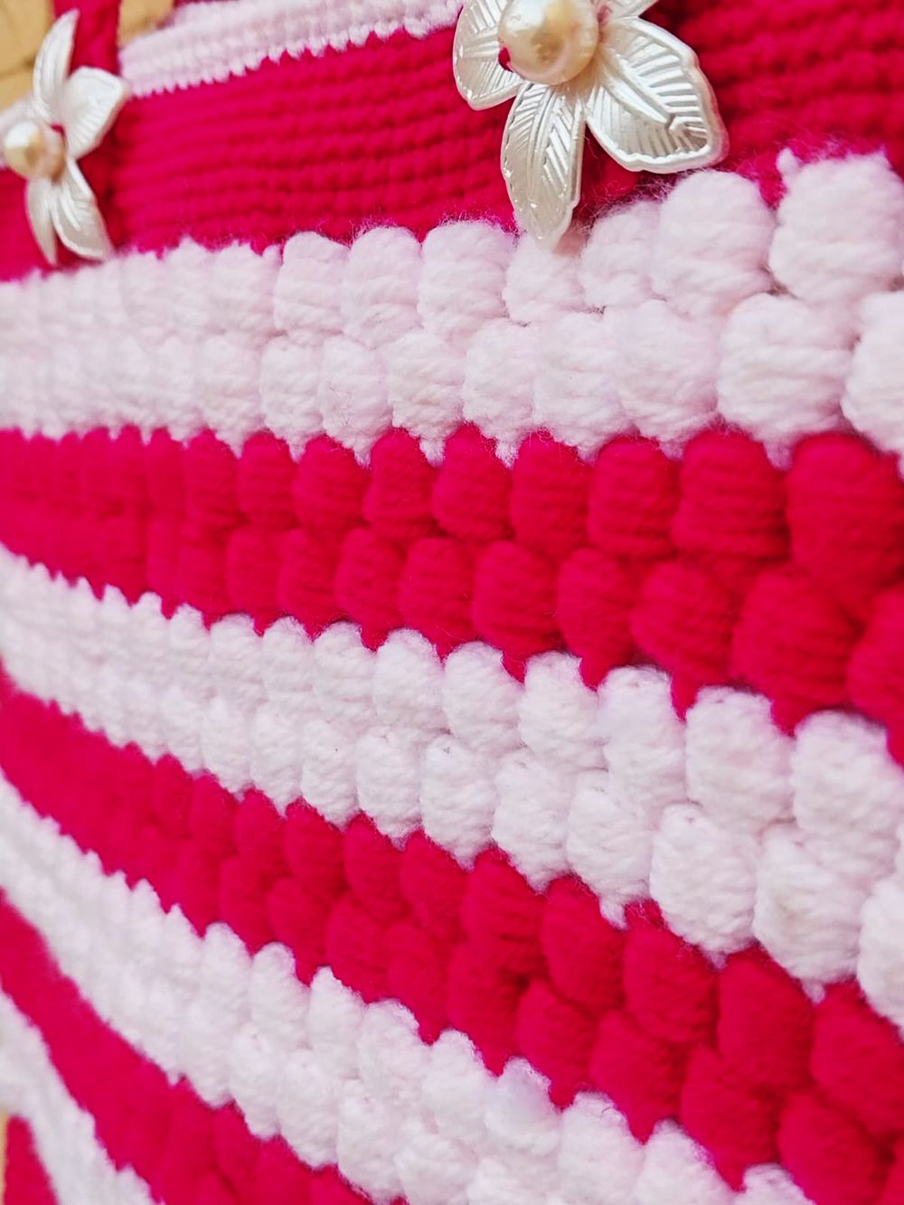 Handmade Crochet Bag For Women - Ladies Crochet Handbag, Stylish & Elegant Crochet Bag For Girls - Oshi.pk - Buy & Sell Online