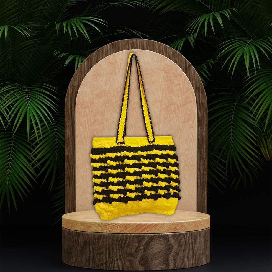 Handmade Crochet Bags for Women with Artful Line Patterns : Crochet Bags with Eye-Catching Line - Oshi.pk - Buy & Sell Online