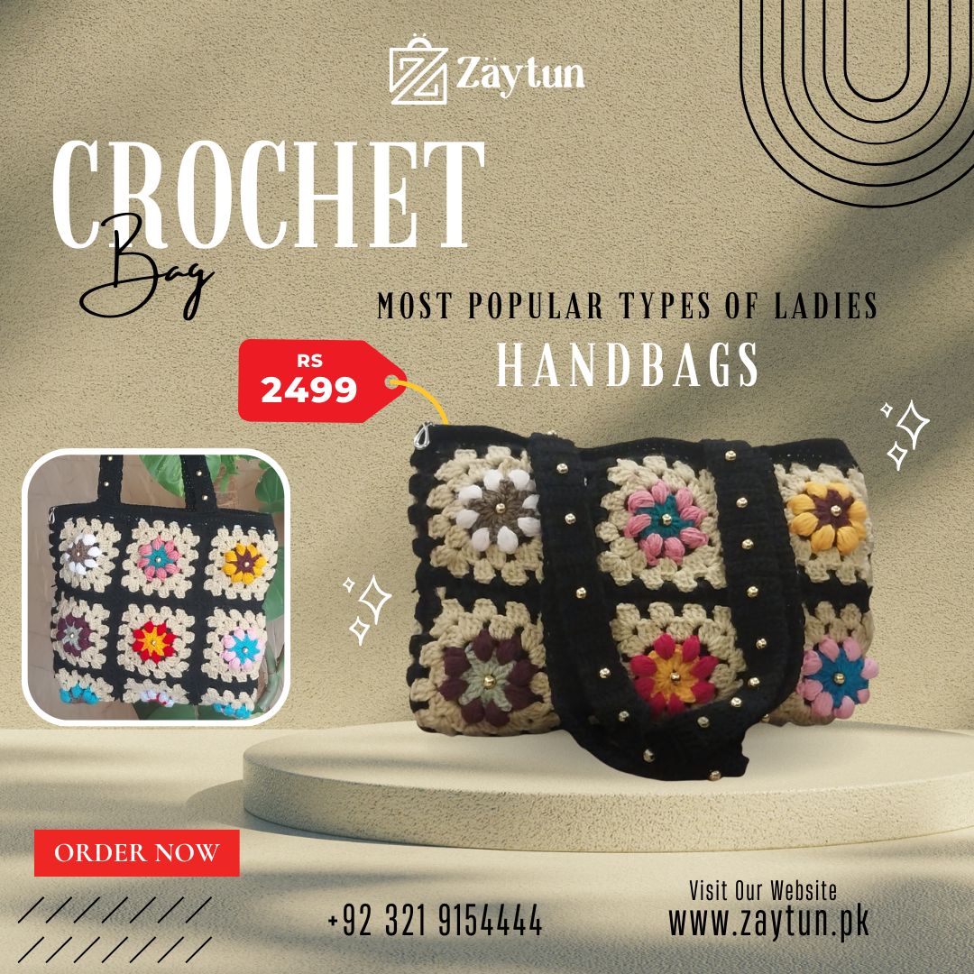 Handmade Granny Square Crochet Bags for Women Unique & Stylish - Oshi.pk - Buy & Sell Online