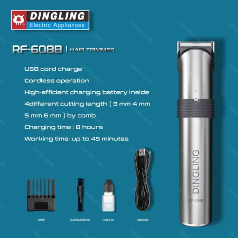 Dingling hair trimmer RF-608B 100% Original rechargeable Hair trimmer - Oshi.pk - Buy & Sell Online