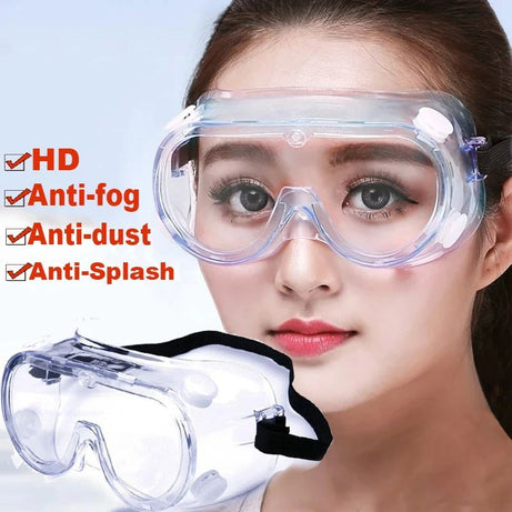 HD Clear Safety Goggles: Anti-Wind, Anti-Dust, Anti-Fog Eyewear for Outdoor Cycling - Oshi.pk - Buy & Sell Online