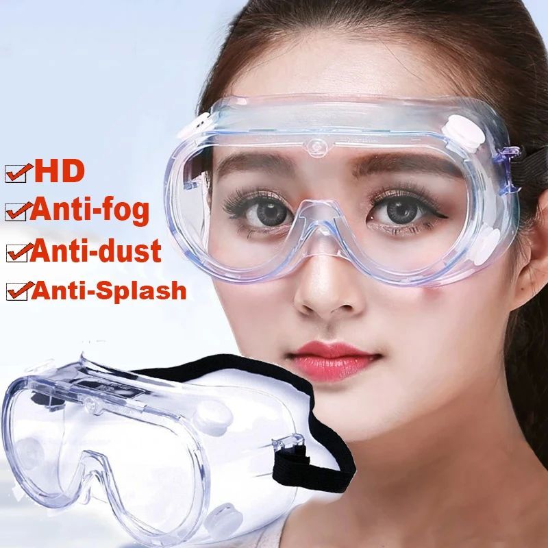 HD Clear Safety Goggles: Anti-Wind, Anti-Dust, Anti-Fog Eyewear for Outdoor Cycling - Oshi.pk - Buy & Sell Online