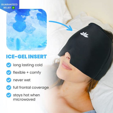 Headache and Migraine Relief Cap Head Wrap Ice Pack with Gel Bead for Migraine Hot Cold Therapy Cold Pack - Oshi.pk - Buy & Sell Online