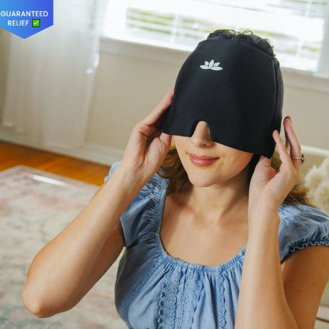 Headache and Migraine Relief Cap Head Wrap Ice Pack with Gel Bead for Migraine Hot Cold Therapy Cold Pack - Oshi.pk - Buy & Sell Online