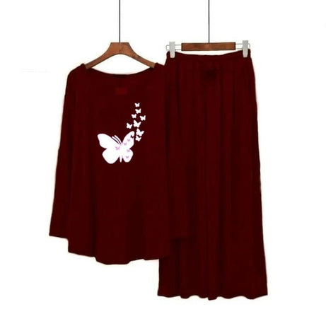 Butterfly Printed Flapper Night Dress - Oshi.pk - Buy & Sell Online