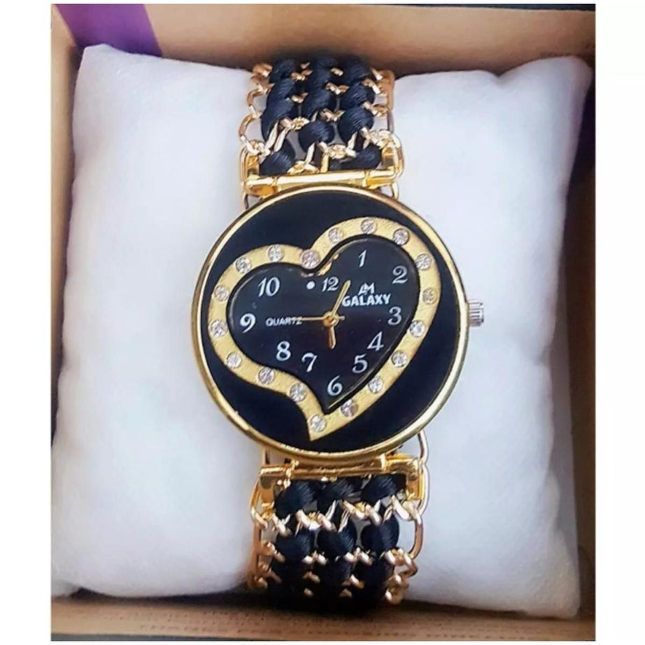 Heart Shape Bracelet Watch For Girls | New Arrival Heart Shape Dial Watch For Girls - Oshi.pk - Buy & Sell Online