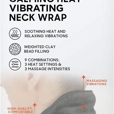 Heat Neck Wrap by Sharper Image Personal Electric Neck Heating Pad with Vibrations, 3 Heat & 3 Vibration Settings- 9 Relaxing Combinations - Oshi.pk - Buy & Sell Online