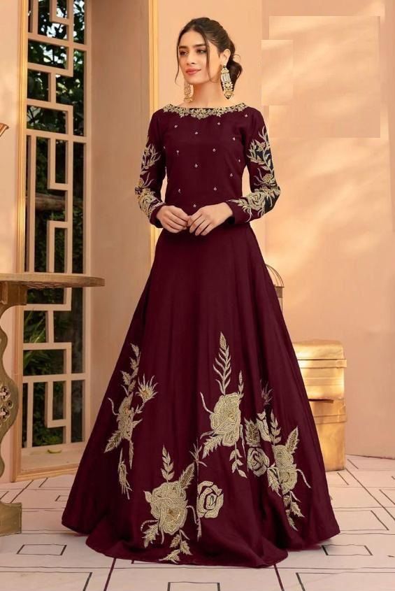 Heavy Embroidery Neck Line ,Sleeves & Bottom Maxi - Oshi.pk - Buy & Sell Online