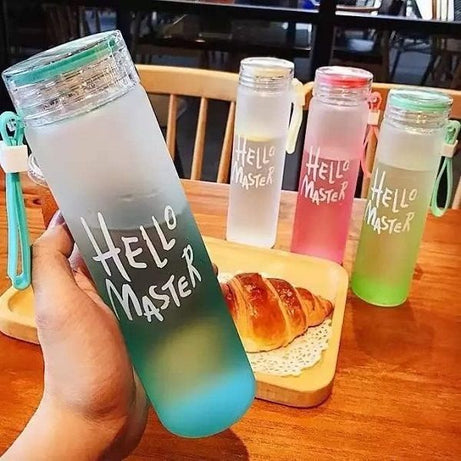 Hello Master Glass Water Bottle 480ml