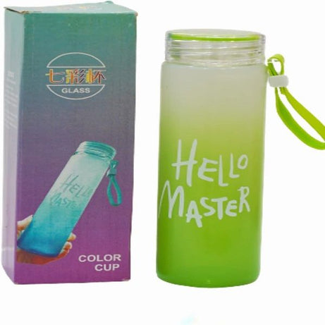 Hello Master Glass Water Bottle 480ml - Oshi.pk - Buy & Sell Online