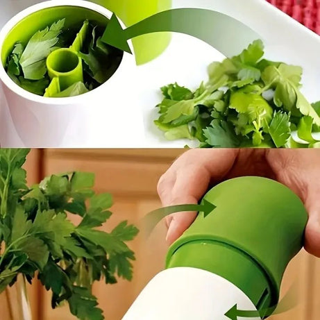 Herbs Grinder Manual Multifunctional Stainless Steel Chopper Dhanya Podina Chopper Coriander and Mint Leaves Hand Crusher All Herbs High Quality C - Oshi.pk - Buy & Sell Online