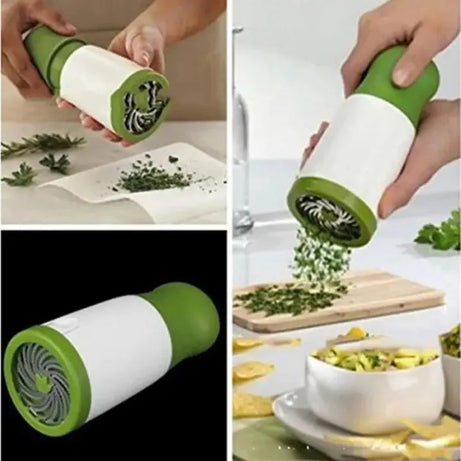 Herbs Grinder Manual Multifunctional Stainless Steel Chopper Dhanya Podina Chopper Coriander and Mint Leaves Hand Crusher All Herbs High Quality C - Oshi.pk - Buy & Sell Online