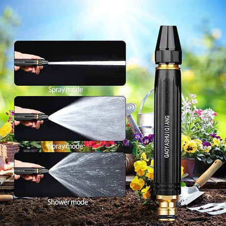 High-Pressure Water Hose Nozzle: 3 Adjustable Spray Patterns for Efficient Car Washing, Pet Cleaning, and Garden Watering - Oshi.pk - Buy & Sell Online