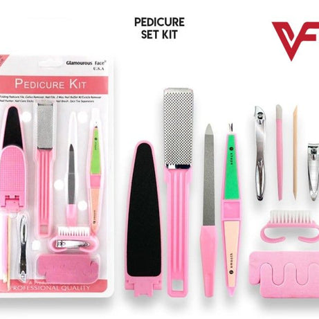 High Quality 11 in 1 Manicure and Pedicure Set Pink Pedicure Kit (PREMIUM QUALITY) - Oshi.pk - Buy & Sell Online