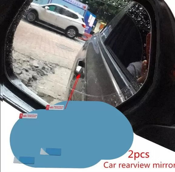High quality 2 pcs car rearview mirror protective film anti-fog transparent waterproof protective soft rearview mirror film car - Oshi.pk - Buy & Sell Online