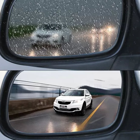 High quality 2 pcs car rearview mirror protective film anti-fog transparent waterproof protective soft rearview mirror film car - Oshi.pk - Buy & Sell Online