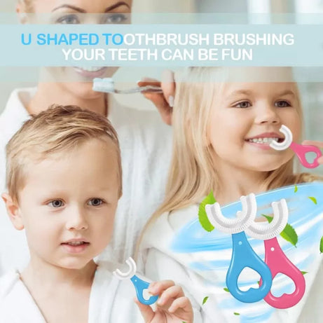 High Quality Baby Tooth Brush Soft Teeth Brush For Kids Silicone Baby Brush. 360° U Shape Tooth Brush, Teeth Cleaning Brush, Children Teeth Brush, Tee - Oshi.pk - Buy & Sell Online