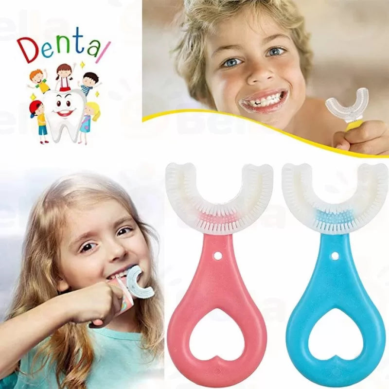 High Quality Baby Tooth Brush Soft Teeth Brush For Kids Silicone Baby Brush. 360° U Shape Tooth Brush, Teeth Cleaning Brush, Children Teeth Brush, Tee - Oshi.pk - Buy & Sell Online