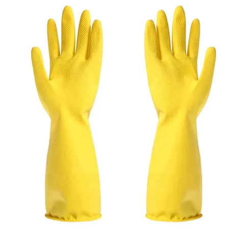 High Quality Firm Grip Kitchen Washing and Cleaning Gloves Latex Gloves Solid Household Gloves Hand Glove - 1 Pair - Oshi.pk - Buy & Sell Online