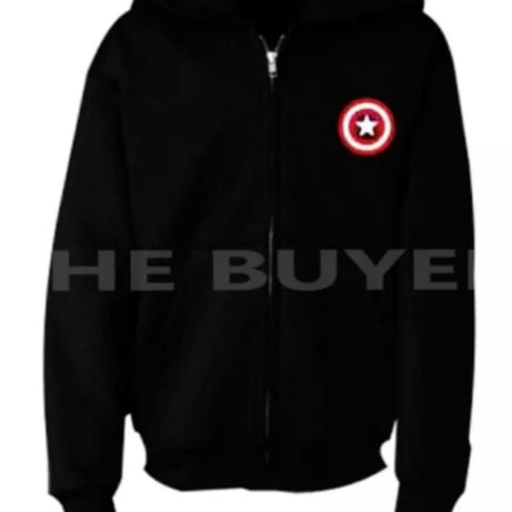 High quality imported casual charcoal CAPTAIN AMERICA printed Zipper hoodie pullover for winters