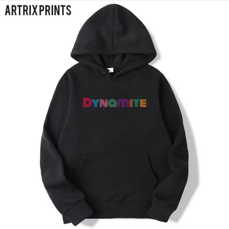 High quality imported casual Dynamite Printed Black Hoodie For Girls - Oshi.pk - Buy & Sell Online